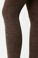 Strumpfhosen Ylva Fishbone Wool Brown