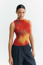 Top Flowers Pleated Dora Multicolor