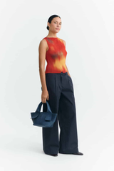 Top Flowers Pleated Dora Multicolor