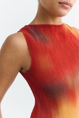 Top Flowers Pleated Dora Multicolor