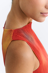 Top Flowers Pleated Dora Multicolor