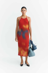 Kleid Flowers Pleated Miriam Multicolor