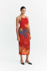 Kleid Flowers Pleated Miriam Multicolor