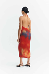 Kleid Flowers Pleated Miriam Multicolor