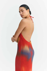 Kleid Flowers Pleated Miriam Multicolor