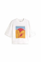 Thinking MU Lena Yosigo weisses Damen T-Shirt aus 100% Bio-Baumwolle – Youmee.market Schweiz