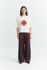 Thinking MU Lena Figa Damen T-Shirt aus Bio-Baumwolle kombiniert mit weiter Hose – Youmee.market Schweiz