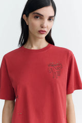 T-Shirt Lucia Tomatera Pale Red