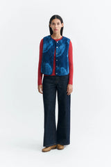 Weste Jay Blue Lotus Jacquard