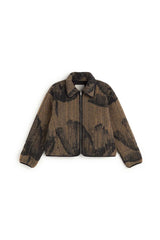 Jacke Kendra Camel Lotus Jacquard Brown
