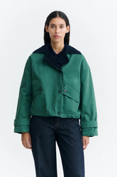 Jacke Norma Dark Green And Navy Multicolor