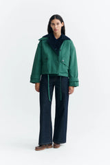 Jacke Norma Dark Green And Navy Multicolor