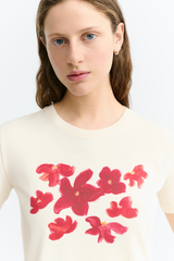 T-Shirt Zowie Red Garden Pannacota Ecru
