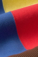 Detail des Bio-Baumwollstricks vom Thinking MU Petra Colors Multicolor Pullover