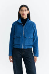 Jacke Delia Delft Blue Corduroy