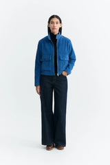 Jacke Delia Delft Blue Corduroy