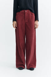 Hose Hedda Mahogany Corduroy Brown