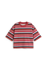Thinking MU Lena Kiki Stripes Oversized Damen T-Shirt Multicolor aus 100% Bio-Baumwolle