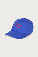 Thinking MU Chris Meowrobics Cap Blau aus Bio-Baumwolle mit roter Stickerei – Youmee.market Schweiz