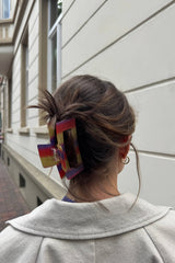 Haarklammer XL Rainbow Glitter