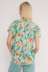 Ärmellose Bluse Lets Fly Away Botanical Delight