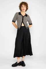 Hose Culotte In Full Bloom Black Brush
