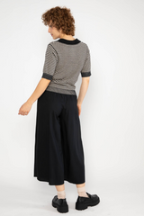 Hose Culotte In Full Bloom Black Brush