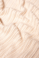 Strickjacke Sommer Fairy Wrap Pinkish-Orange White Knit