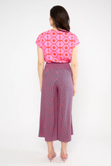 Hose Culotte In Full Bloom Interlaced Colors