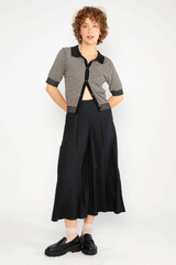 Hose Culotte In Full Bloom Black Brush