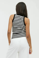 T-shirt Jaxson-M Evelyn Stripe White Black Stripe
