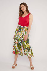 Maxi-Hose Flotte Culottes Greek Poetry Garden