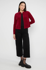 Jacke Trainer Jolly Zip up fine needle red