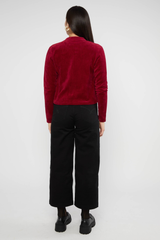 Jacke Trainer Jolly Zip up fine needle red