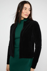 Jacke Trainer Jolly Zip up fine needle black