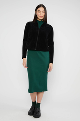 Jacke Trainer Jolly Zip up fine needle black