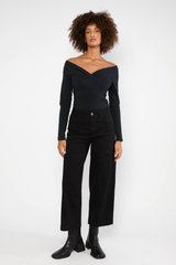 Hose High Waist Culotte black beauty like