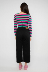 Hose High Waist Culotte black beauty like