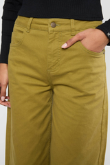 Hose High Waist Culotte disco legs green