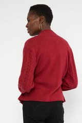 Strickjacke Fine Craft Cocoon Wicked Love Red