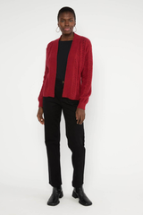 Strickjacke Fine Craft Cocoon Wicked Love Red