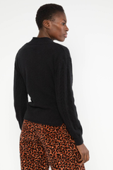 Strickjacke Fine Craft Cocoon The Dark Side Black