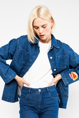 Jacke Love Shack Ocean Indigo Denim Embroidery