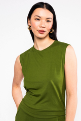 Top Tiny Crew Tropical Harmony Green