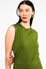 Top Tiny Crew Tropical Harmony Green