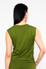 Top Tiny Crew Tropical Harmony Green