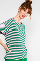T-Shirt The Generous One Green Viva El Sol! Stripe