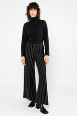 Hose Stereo Rainbow Sailorette Black Line Stripes