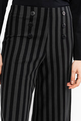Hose Stereo Rainbow Sailorette Black Line Stripes