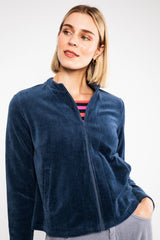 Cardigan Jolly Zip Up Blue Grape Taste